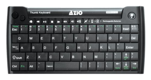 AZIO Mini Thumb Keyboard w/ Trackball - Keyboard