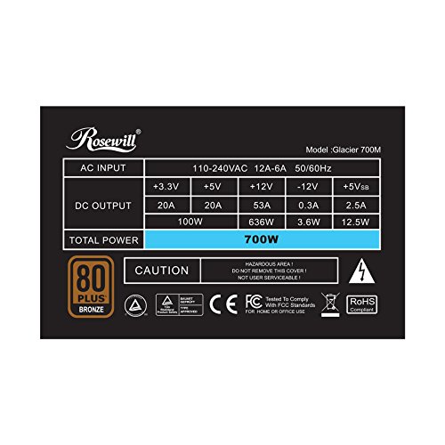 Rosewill Glacier 700M 700W - Power Supply
