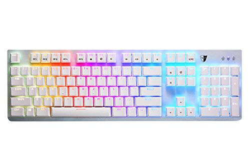 Tesoro Gram Spectrum (White w/Blue Switches) - Keyboard
